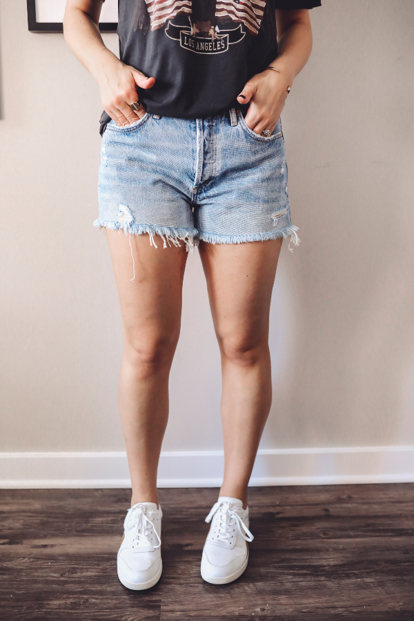 Everything You Need to Know About AGOLDE Denim Shorts | Sharing My Sole
