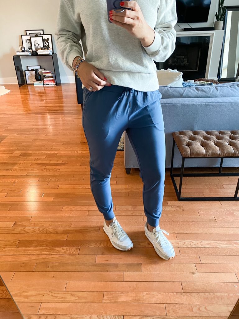 These joggers are an amazing lululemon dupe! They are under $30 today too!  I'm in the small Shop here