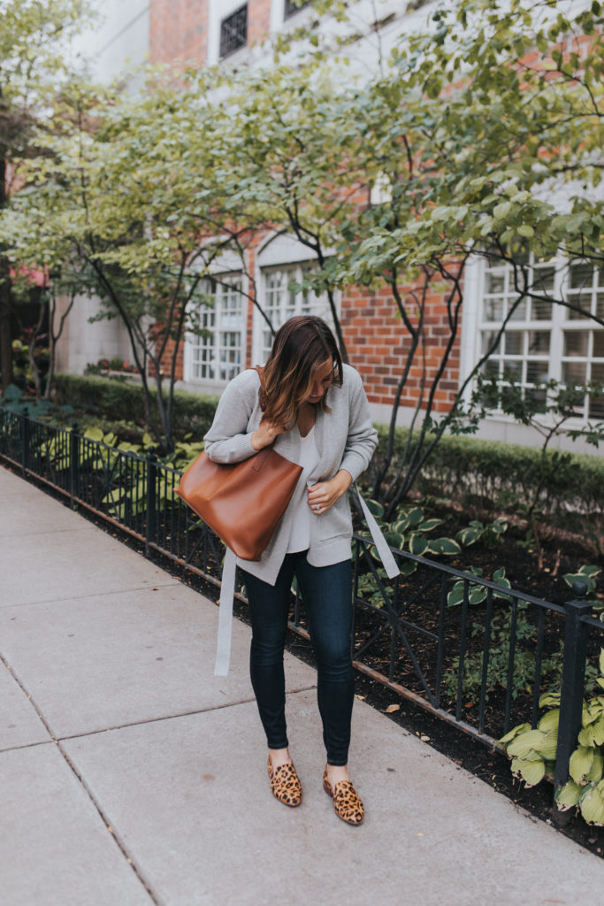 everlane soft cotton wrap cardigan