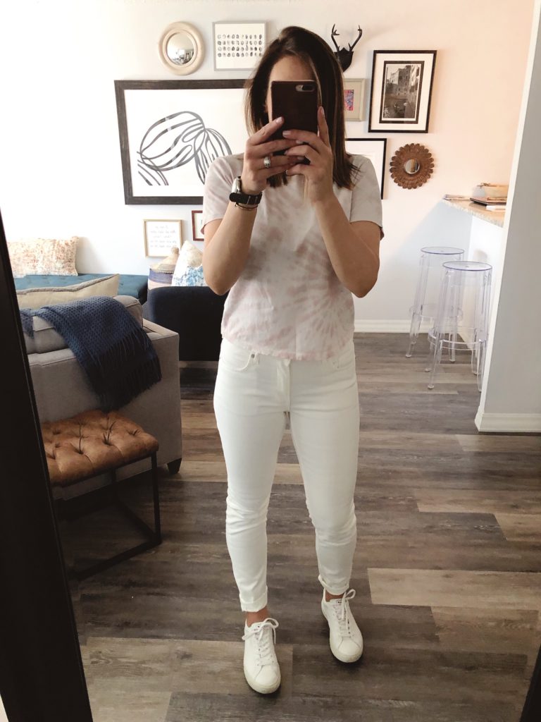 madewell white skinny jeans
